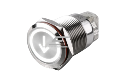 Mygtukas | 22mm | 230V | 1NO | baltas | su LED pašvietimu | su rodyklės simboliu | IP65 Mygtukas | 22mm | 230V | 1NO | baltas | su LED pašvietimu | su rodyklės simboliu | IP65