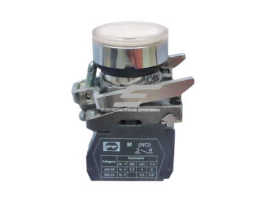Mygtukas | 22mm | 110V | 1NO | baltas | su pašvietimu | IP40 | Promfactor Baltic | FP PCPI w110 | 4779040158779 Mygtukas | 22mm | 110V | 1NO | baltas | su pašvietimu | IP40 | Promfactor Baltic | FP PCPI w110 | 4779040158779