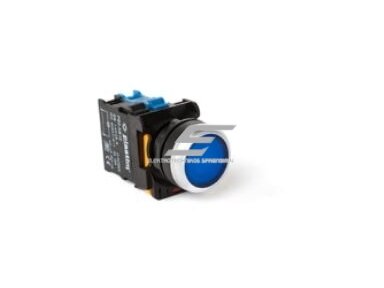 Mygtukas | 22mm | 24V | 1NO | mėlynas | su pašvietimu | PB0-AW36B5 Mygtukas | 22mm | 24V | 1NO | mėlynas | su pašvietimu | PB0-AW36B5