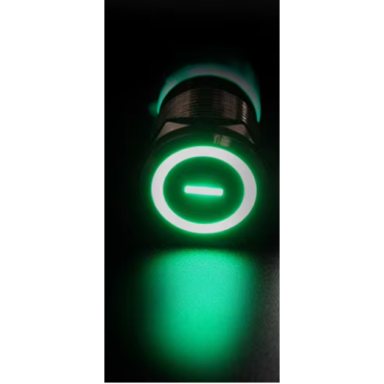 Push button | 22mm | 230V | 1NO | green | with LED illumination | with minus “–” symbol | IP65