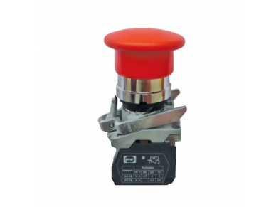 Mygtukas | Grybas | STOP | 22mm | 0,3-8A | 48-400VAC/24-220VDC | 1NC | raudonas | IP40 | Promfactor Baltic | FP PM r | 4779040154870 Mygtukas | Grybas | STOP | 22mm | 0,3-8A | 48-400VAC/24-220VDC | 1NC | raudonas | IP40 | Promfactor Baltic | FP PM r | 4779040154870
