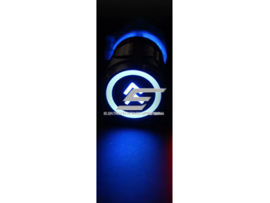 Mygtukas | 22mm | 230V | 1NO | mėlynas | su LED pašvietimu | su dvigubos rodyklės simboliu | IP65 1