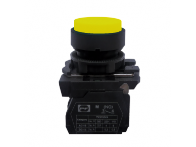 Mygtukas | 22mm | 0,3-8A | 48-400VAC/24-220VDC | 1NO | geltonas | plastikinis | IP40 | Promfactor Baltic | FP PCPB y Pl | 4779040158366 Mygtukas | 22mm | 0,3-8A | 48-400VAC/24-220VDC | 1NO | geltonas | plastikinis | IP40 | Promfactor Baltic | FP PCPB y Pl | 4779040158366