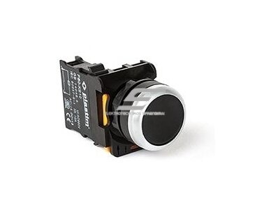 Mygtukas | 22mm | 1NO | juodas | PB0-AA21 Mygtukas | 22mm | 1NO | juodas | PB0-AA21
