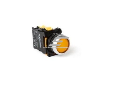 Mygtukas | 22mm | 24V | 1NO | geltonas | su pašvietimu | PB0-AW35B5 Mygtukas | 22mm | 24V | 1NO | geltonas | su pašvietimu | PB0-AW35B5