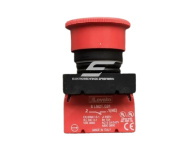 Mygtukas | avarinio sustabdymo | EMERGENCY STOP | grybas | 230V | 10A | IP65 | 8 LM2T.C01 Lovato Mygtukas | avarinio sustabdymo | EMERGENCY STOP | grybas | 230V | 10A | IP65 | 8 LM2T.C01 Lovato