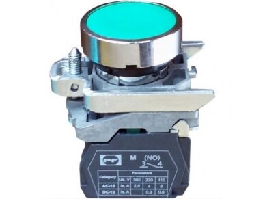 Mygtukas | 22mm | 0,3-8A | 48-400VAC/24-220VDC | 1NO | žalias | IP40 | Promfactor Baltic | FP PCP gr | 4779040154825 Mygtukas | 22mm | 0,3-8A | 48-400VAC/24-220VDC | 1NO | žalias | IP40 | Promfactor Baltic | FP PCP gr | 4779040154825