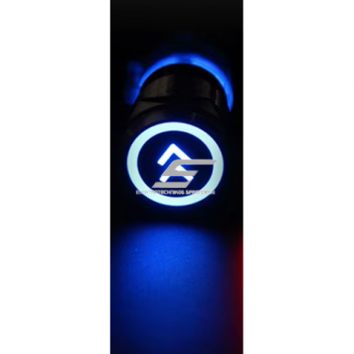 Кнопка | 22мм | 230В | 1NO | синяя | с LED подсветкой | с символом двойной стрелки | IP65 1
