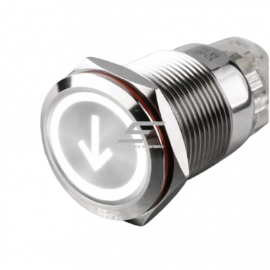 Nupp | 22mm | 230V | 1NO | valge | LED valgustusega | noole sümboliga | IP65 Nupp | 22mm | 230V | 1NO | valge | LED valgustusega | noole sümboliga | IP65