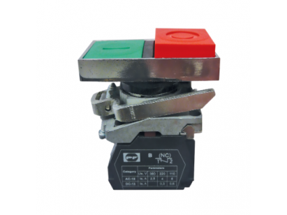 Mygtukas | Start-Stop | 22mm | 24V | 1NO+1NC | raudona-žalia | su LED pašvietimu | IP40 | Promfactor Baltic | FP PrecI24 LG | 4779040158809