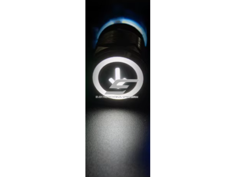 Mygtukas | 22mm | 230V | 1NO | baltas | su LED pašvietimu | su rodyklės simboliu | IP65 1 Mygtukas | 22mm | 230V | 1NO | baltas | su LED pašvietimu | su rodyklės simboliu | IP65 1