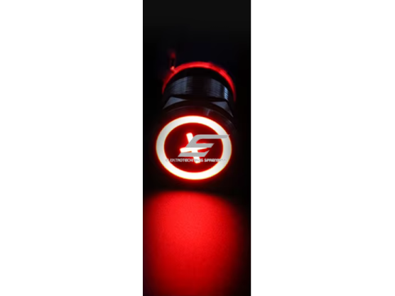Mygtukas | 22mm | 230V | 1NO | raudonas | su LED pašvietimu | su pliuso „+“ simboliu | IP65 1