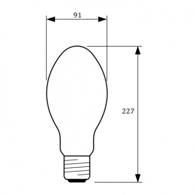 Nātrija lampa E40 | 150W | 98V | 2000K | 14500lm | Philips 1 Nātrija lampa E40 | 150W | 98V | 2000K | 14500lm | Philips 1
