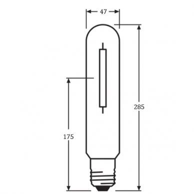 Sodium lamp E40 | 400W | 100V | 2000K | 54800lm | Osram 2 Sodium lamp E40 | 400W | 100V | 2000K | 54800lm | Osram 2
