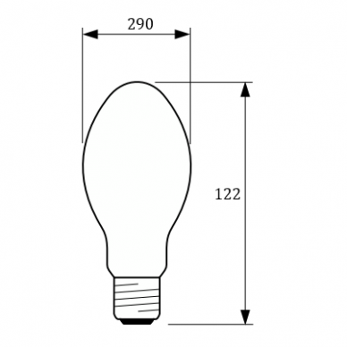 Nātrija lampa E40 | 400W | 2000K | 52000lm | Thorgeon 1 Nātrija lampa E40 | 400W | 2000K | 52000lm | Thorgeon 1