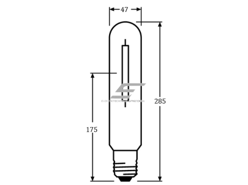 Natrio lempa E40 | 600W | 230V | 2000K | 90000lm | Osram 2