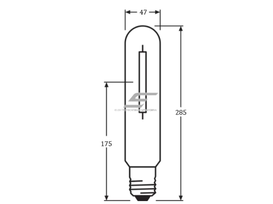 Natrio lempa E40 | 400W | 100V | 2000K | 54800lm | Osram 2 Natrio lempa E40 | 400W | 100V | 2000K | 54800lm | Osram 2