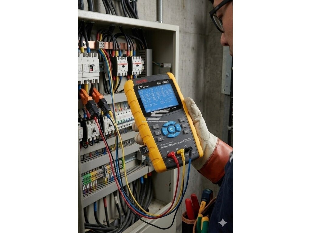 Nešiojamas trifazis elektros tinklo analizatorius | 3000A | 0–600V | skaitmeninis ekranas | neinvazinis matavimas su replėmis | duomenų kaupimas 2
