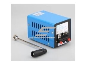 Nešiojamas rankinis generatorius su USB jungtimis | avarinėms situacijoms | 20W | 2000rpm | 5V | mėlynas 1