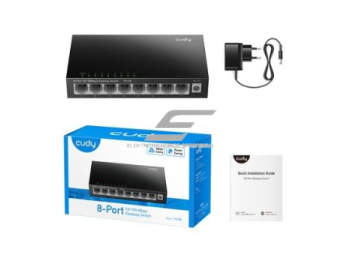 Nevaldomas Ethernet komutatorius 8 portai | metalinis | 1.6Gbps | 1.1904Mpps | 10/100Mbps | Plug & Play | SWITCH CUDY FS108 2 Nevaldomas Ethernet komutatorius 8 portai | metalinis | 1.6Gbps | 1.1904Mpps | 10/100Mbps | Plug & Play | SWITCH CUDY FS108 2
