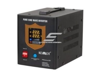 Nepertraukiamo maitinimo šaltinis | 500W | 12V/230VAC | sinusas | nešiojamas | juodas | KEMOT | URZ3405B