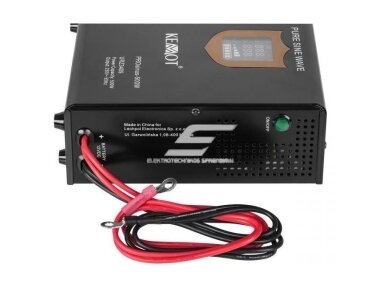 Nepertraukiamo maitinimo šaltinis | 500W | 12V/230VAC | sinusas | stacionarus | juodas | KEMOT | URZ3409
