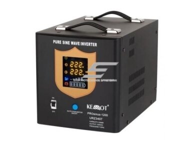 Nepertraukiamo maitinimo šaltinis | 1200W | 12V/230VAC | sinusas | nešiojamas | juodas | KEMOT | URZ3407B Nepertraukiamo maitinimo šaltinis | 1200W | 12V/230VAC | sinusas | nešiojamas | juodas | KEMOT | URZ3407B