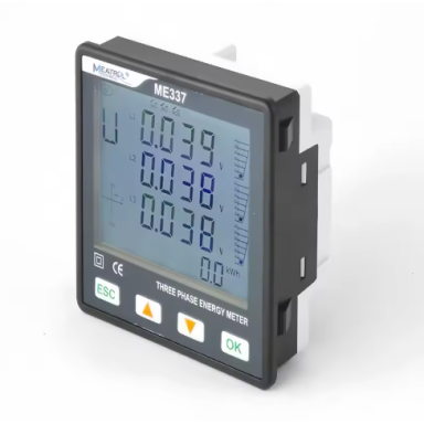 Rogovska paneļa jaudas analizators | sprieguma un strāvas mērīšana | 12–24 V DC | 3-in-1 strāvas ieeja | RJ45 | LCD displejs | 6 tarifi | MODBUS RS485 | ME337NR3 Rogovska paneļa jaudas analizators | sprieguma un strāvas mērīšana | 12–24 V DC | 3-in-1 strāvas ieeja | RJ45 | LCD displejs | 6 tarifi | MODBUS RS485 | ME337NR3