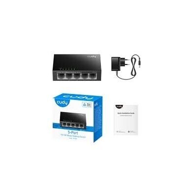 Neaplūkojams Ethernet komutators 5 porti | 1Gbps | 0.744 Mpps | 10/100Mbps | Plug & Play | CUDY FS105 Neaplūkojams Ethernet komutators 5 porti | 1Gbps | 0.744 Mpps | 10/100Mbps | Plug & Play | CUDY FS105