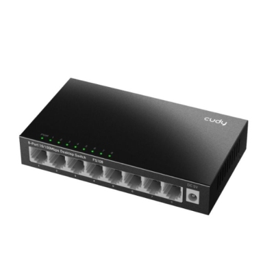 Неуправляемый Ethernet коммутатор 8 портов | металлический корпус | 1.6Gbps | 1.1904Mpps | 10/100Mbps | Plug & Play | SWITCH CUDY FS108 Неуправляемый Ethernet коммутатор 8 портов | металлический корпус | 1.6Gbps | 1.1904Mpps | 10/100Mbps | Plug & Play | SWITCH CUDY FS108
