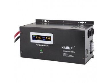 Nepertraukiamo maitinimo šaltinis | 1600W | 12V/230VAC | sinusas | stacionarus | juodas | KEMOT | URZ3411