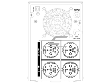 Nepertraukiamo elektros energijos maitinimo šaltinis | UPS | 1800W | 3000VA | Hikvision | DS-UPS3000 2 Nepertraukiamo elektros energijos maitinimo šaltinis | UPS | 1800W | 3000VA | Hikvision | DS-UPS3000 2