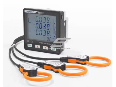 Panelinis | skaitmeninis Rogowskio galios analizatorius | įtampos ir srovės matavimas | 220 V AC | CT 1A/5A įėjimas | 6 tarifai | MODBUS RS485 | ME337CD2 2
