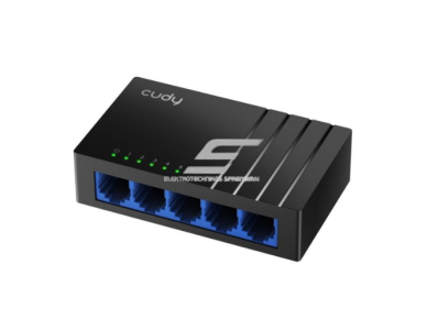 Nevaldomas Gigabit Ethernet komutatorius 5 portai  | iki 10Gbps | 7.44Mpps | 10/100/1000 Mbps | Plug & Play | SWITCH CUDY GS105D