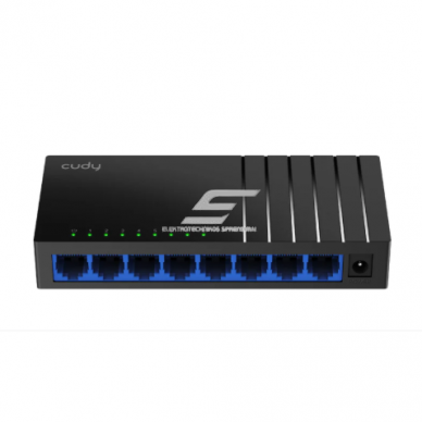 Haldamata Gigabit kommutaator | 8 porti | plastist | 16 Gbps | 11.9 Mpps | 10/100/1000 Mbps | Plug & Play | SWITCH CUDY GS108D Haldamata Gigabit kommutaator | 8 porti | plastist | 16 Gbps | 11.9 Mpps | 10/100/1000 Mbps | Plug & Play | SWITCH CUDY GS108D