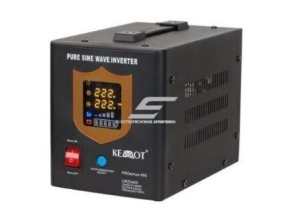 Nepertraukiamo maitinimo šaltinis | 500W | 12V/230VAC | sinusas | nešiojamas | juodas | KEMOT | URZ3405B Nepertraukiamo maitinimo šaltinis | 500W | 12V/230VAC | sinusas | nešiojamas | juodas | KEMOT | URZ3405B