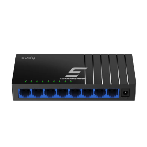 Haldamata Gigabit kommutaator | 8 porti | plastist | 16 Gbps | 11.9 Mpps | 10/100/1000 Mbps | Plug & Play | SWITCH CUDY GS108D Haldamata Gigabit kommutaator | 8 porti | plastist | 16 Gbps | 11.9 Mpps | 10/100/1000 Mbps | Plug & Play | SWITCH CUDY GS108D