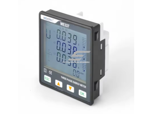 Panelinis | skaitmeninis Rogowskio galios analizatorius | įtampos ir srovės matavimas | 12–24 V DC | 3-in-1 srovės įėjimas | RJ45 | 6 tarifai | MODBUS RS485 | ME337NR3 1