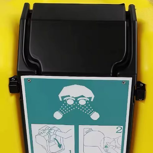 Avārijas acu skalošanas stacija | 30L ūdens tvertne | acu un sejas skalošana | sienas montāža | autonoma | 1.5 L/min | ABS plastmasa | dzeltena 2 Avārijas acu skalošanas stacija | 30L ūdens tvertne | acu un sejas skalošana | sienas montāža | autonoma | 1.5 L/min | ABS plastmasa | dzeltena 2