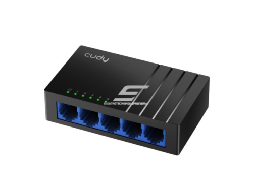 Nevaldomas Gigabit Ethernet komutatorius 5 portai | iki 10Gbps | 7.44Mpps | 10/100/1000 Mbps | Plug & Play | SWITCH CUDY GS105D Nevaldomas Gigabit Ethernet komutatorius 5 portai | iki 10Gbps | 7.44Mpps | 10/100/1000 Mbps | Plug & Play | SWITCH CUDY GS105D