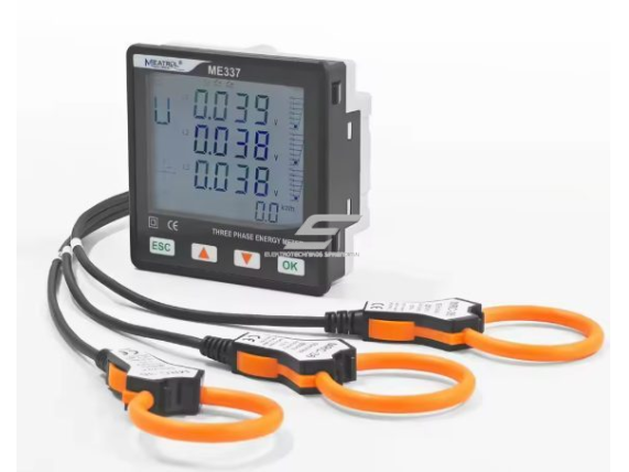 Panelinis | skaitmeninis Rogowskio galios analizatorius | įtampos ir srovės matavimas | 220 V AC | 3-in-1 srovės įėjimas | RJ45 | 6 tarifai | MODBUS RS485 | ME337NR2 2 Panelinis | skaitmeninis Rogowskio galios analizatorius | įtampos ir srovės matavimas | 220 V AC | 3-in-1 srovės įėjimas | RJ45 | 6 tarifai | MODBUS RS485 | ME337NR2 2