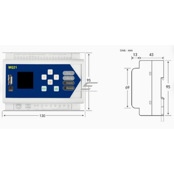Rogowski power and power quality analyzer | DIN rail mounted | with data logging | MODBUS TCP / RTU | MQ21 2 Rogowski power and power quality analyzer | DIN rail mounted | with data logging | MODBUS TCP / RTU | MQ21 2