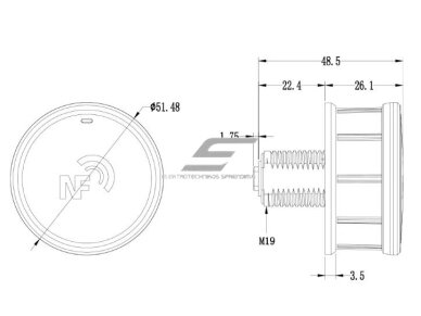 Išmani spynelė | spintelei | su NFC atrakinimu | Φ51,48x48,5mm | juoda 3 Išmani spynelė | spintelei | su NFC atrakinimu | Φ51,48x48,5mm | juoda 3