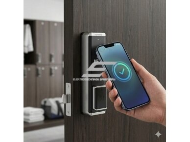 NFC išmanioji spyna spintelėms | be baterijos | telefono NFC atrakinimas | IP66 | 153x40x51.45mm | aliuminis + ABS | juoda/sidabrinė 3 NFC išmanioji spyna spintelėms | be baterijos | telefono NFC atrakinimas | IP66 | 153x40x51.45mm | aliuminis + ABS | juoda/sidabrinė 3
