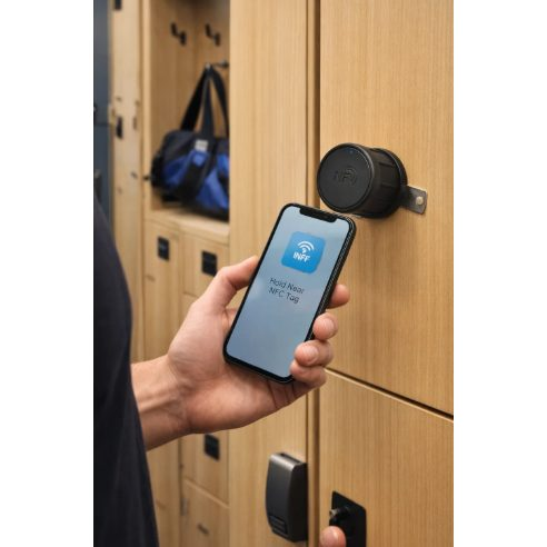 Smart cabinet lock | NFC unlocking | Φ51.48x48.5mm | black 4 Smart cabinet lock | NFC unlocking | Φ51.48x48.5mm | black 4