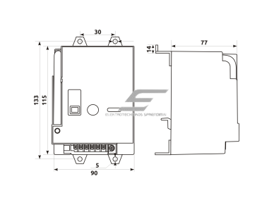 Nuotolinio valdymo blokas FMC2/3U (FMD) pramoniniams automatiniams jungikliams FMC 2 | 230V | IP40 | Promfactor Baltic | MROM32 | 4772151000777 1