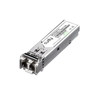 Optiskais integrējamais raiduztvērējs | 1,25 Gbps | daudzmodu | 850 nm | LC | līdz 550 m | metāla korpuss | hot-plug | Cudy SM100GMA-05 Optiskais integrējamais raiduztvērējs | 1,25 Gbps | daudzmodu | 850 nm | LC | līdz 550 m | metāla korpuss | hot-plug | Cudy SM100GMA-05