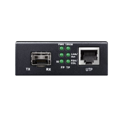 Konwerter światłowodowy | połączenie sieci światłowodowej z urządzeniami Ethernet | SFP 1.25G | RJ45 PoE | 1000 Mb/s | Full-Duplex 1 Konwerter światłowodowy | połączenie sieci światłowodowej z urządzeniami Ethernet | SFP 1.25G | RJ45 PoE | 1000 Mb/s | Full-Duplex 1