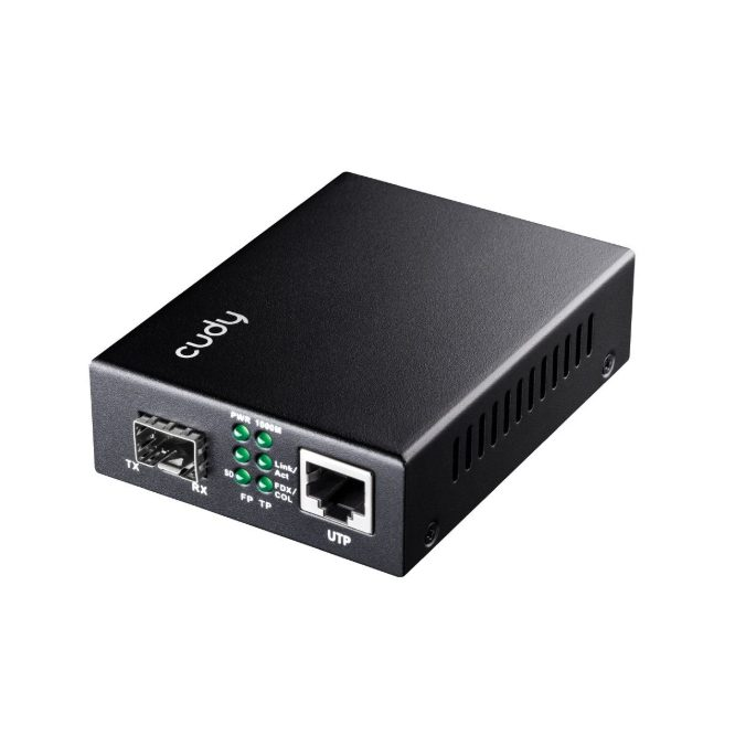 Konwerter światłowodowy | połączenie sieci światłowodowej z urządzeniami Ethernet | SFP 1.25G | RJ45 PoE | 1000 Mb/s | Full-Duplex Konwerter światłowodowy | połączenie sieci światłowodowej z urządzeniami Ethernet | SFP 1.25G | RJ45 PoE | 1000 Mb/s | Full-Duplex