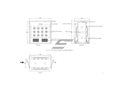 Sanitarinis praėjimo oro dušas | 2 durų | su 24 purkštukais | ≥20m/s | 380V | 1400x2000x2100mm | HEPA H13/H14 | nerūdijantis plienas 6
